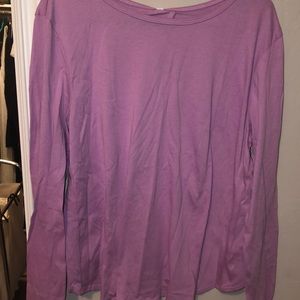 fabletics long sleeve open back shirt